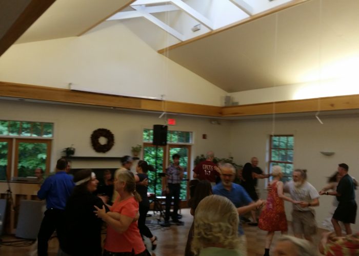 Multipurpose room filled with dancers